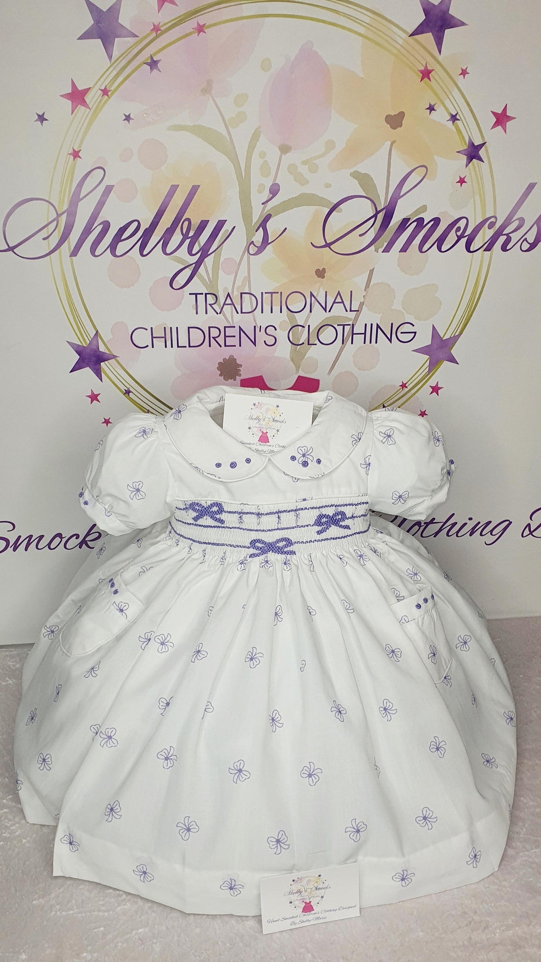 Bow Smock Dress *made to order*